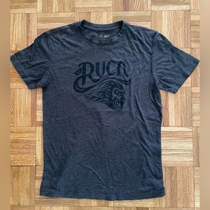 RVCA men's cotton T-shirt. Gray size small.
